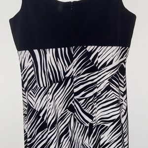 Vintage black and white dress